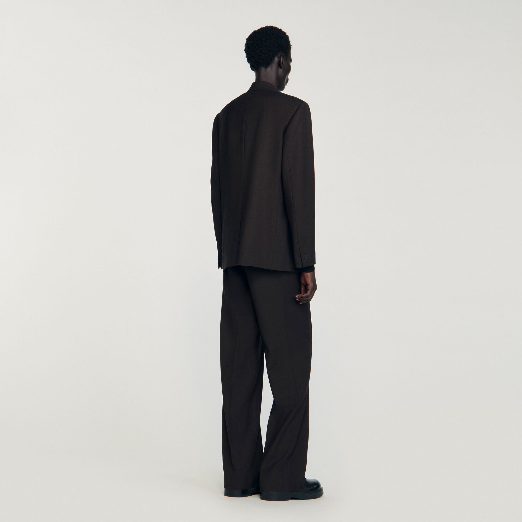 Sandro / Wool suit jacket Chocolate