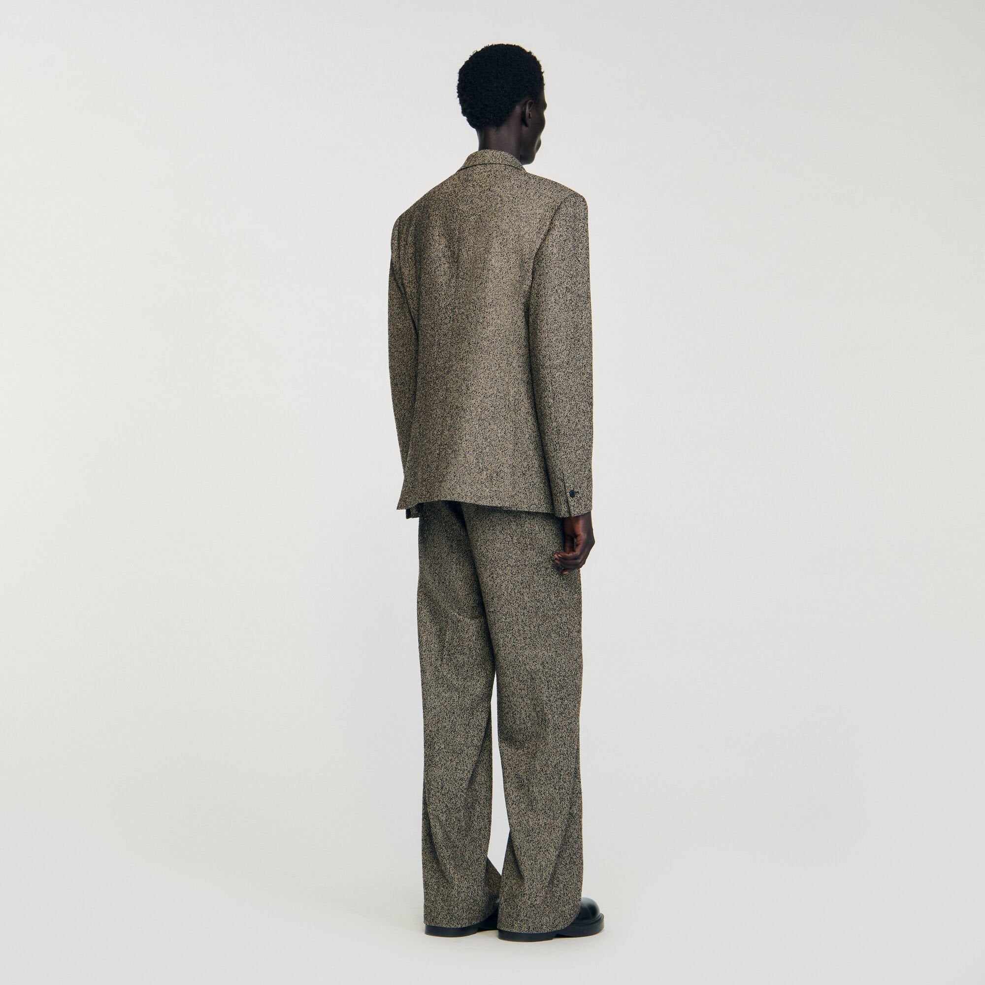 Sandro / Double-breasted suit jacket String Chine