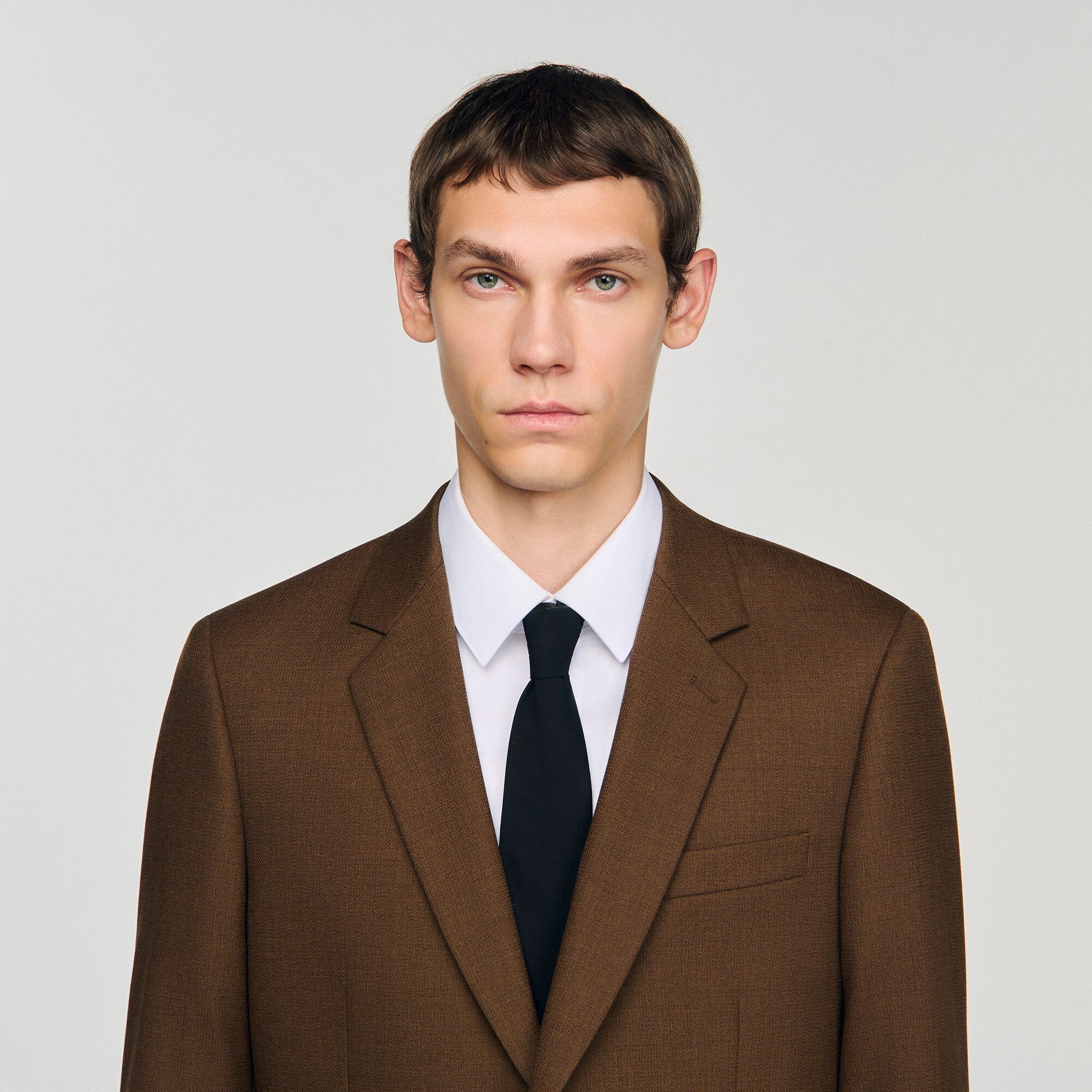 Sandro / Wool suit jacket Tobacco Brown