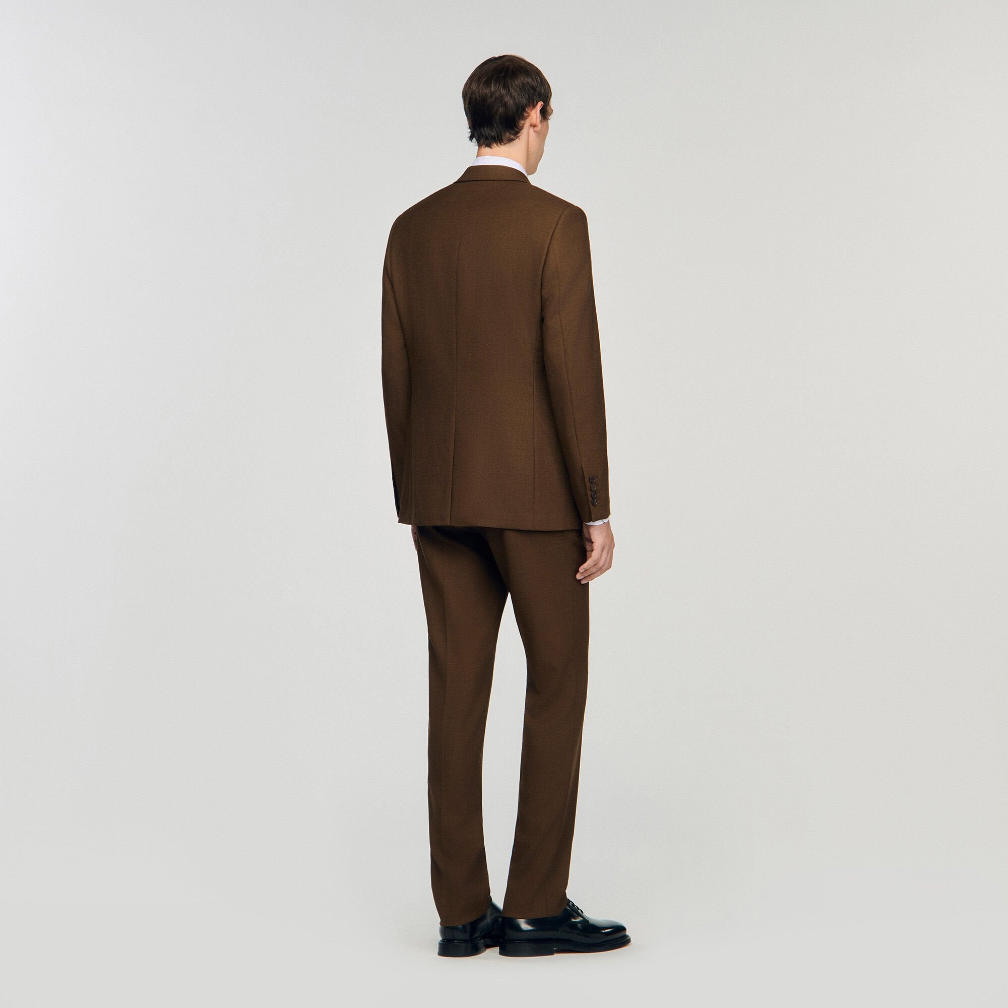 Sandro / Wool suit jacket Tobacco Brown